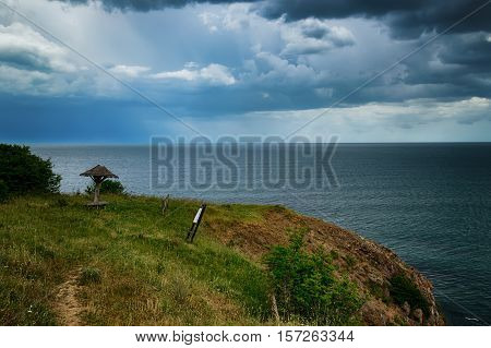 Cloudy day at Veleka river estuary, Sinemorets village, Bulgaria
