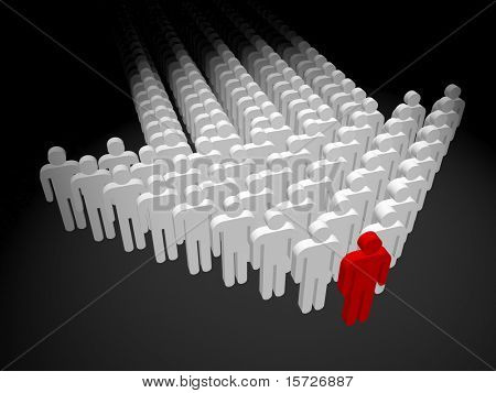 Forma persone fino a freccia