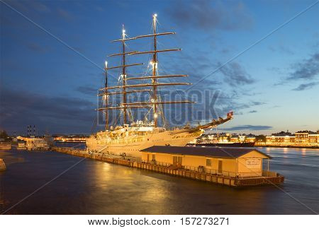 SAINT PETERSBURG, RUSSIA - JULY 06, 2015: Cruise ship 