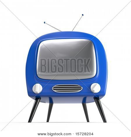 stilvolle Retro isoliert tv
