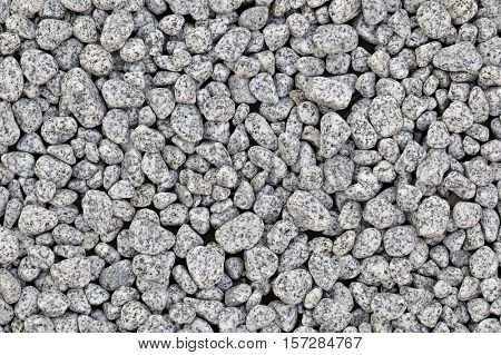 Round Granite Pebblestone Background Texture