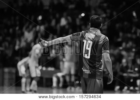 VALENCIA, SPAIN - NOVEMBER 8th: Pizarro during Spanish King Cup match between Levante UD FS and FC Barcelona at Cabanyal Stadium on November 8, 2016 in Valencia, Spain