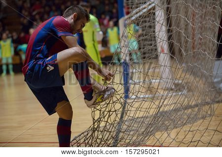 VALENCIA, SPAIN - NOVEMBER 8th: Cecilio during Spanish King Cup match between Levante UD FS and FC Barcelona at Cabanyal Stadium on November 8, 2016 in Valencia, Spain