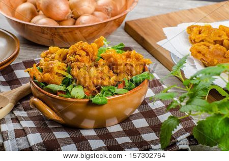 Crispy Onion Bhajis