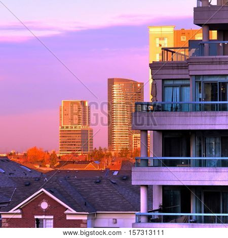The evening in Thornhill Canada November 17 2016