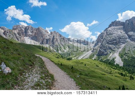 beautiful val gardena and dolomity in italy