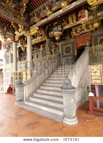Entrée du Temple chinois en Malaisie