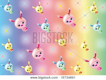 Bunny Bebek duvar kağıdı