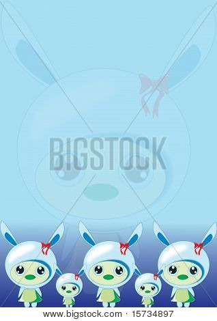 Bunny mavi duvar kağıdı