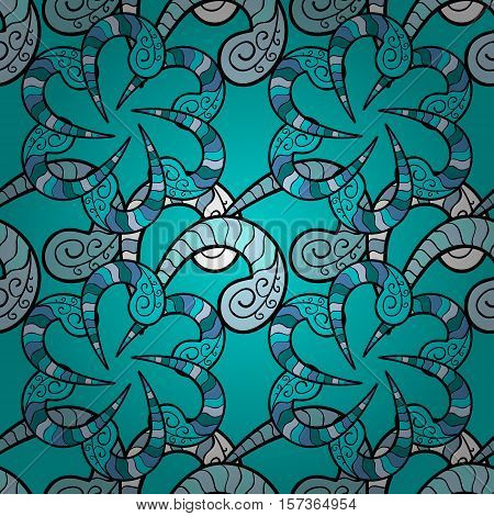 Mandala Pattern Floral Elements Decorative Ornament. Seamless Pattern Background. Arab Asian Ottoman