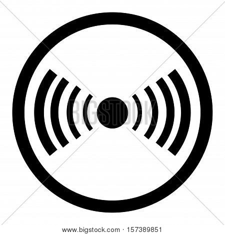 Hot dot web access. Network point share signal vector illustration
