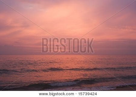 Belo pôr do sol