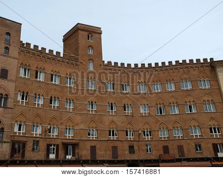 Siena - Piazza del Campo and Palazzo Sansedoni