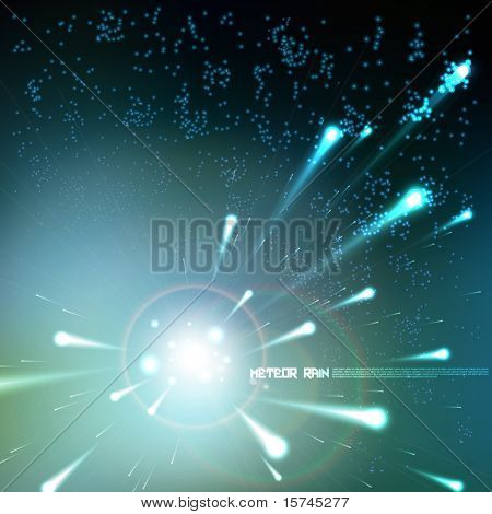 Déšť meteorů vektor