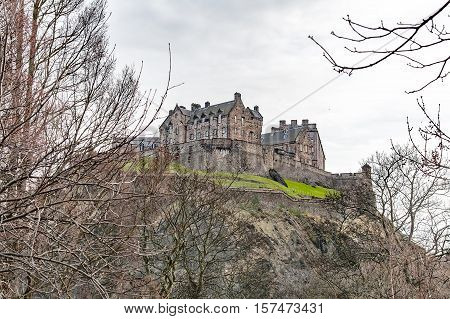 View of the apse of a church in edinburgh, scotland, UK