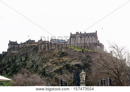 Edinburgh, Scotland, UK-circa July 2016: The Edinburgh Castle, the National war museum