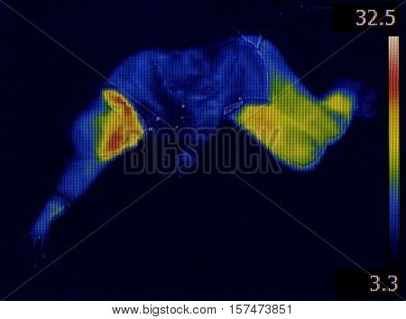 Forensic Investigation Body Heat Thermal Imaging