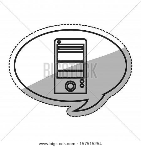 cpu icon. Device gadget technology and electronic theme. Isolated design. Vector illustration