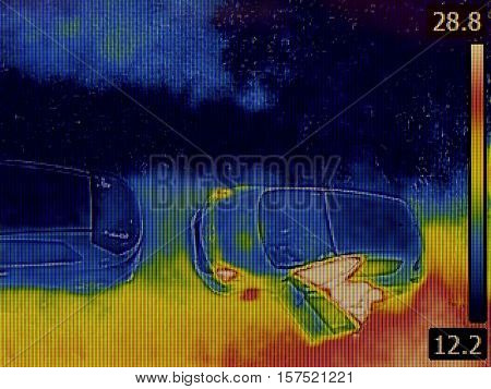 Thermal Imaging Surveillance from Parking Lot