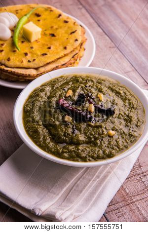makki di roti and sarson ka saag, famous north indian food