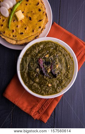makki di roti and sarson ka saag, famous north indian food