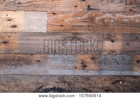 Horizontal wooden panels. vintage wooden wall background