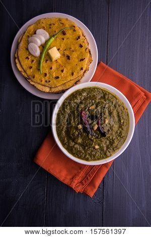 makki di roti and sarson ka saag, famous north indian food