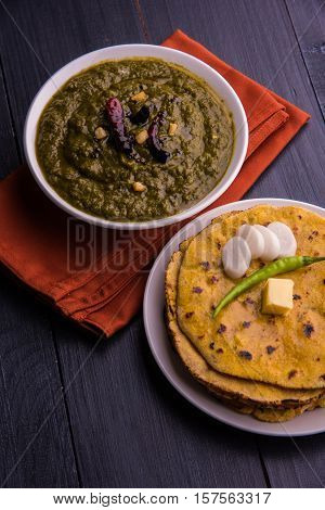 makki di roti and sarson ka saag, famous north indian food