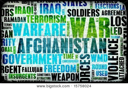 Afghanistan oorlog als een abstracte achtergrond van Grunge