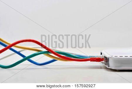 Ethernet Cables Plugged In
