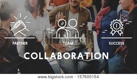Business Collaboration Teamwork Corporation Concept