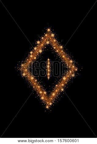 Glittering Stars And Trail Of Sparkling Particles