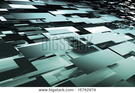 Sfondo futuristico tecnologia Web come un'arte