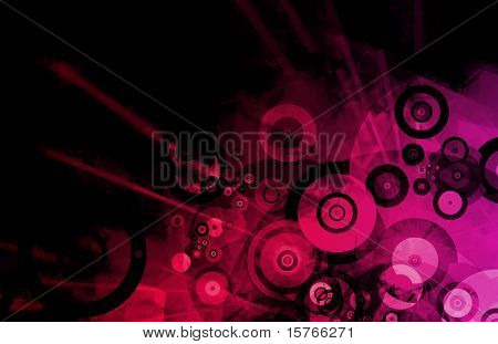 Fundo de música grunge com arte de efeitos coloridos