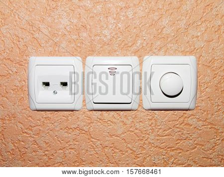 Switch The Light Switch On The Wall