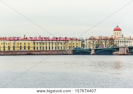 Vasilyevsky Ostrov View From Neva