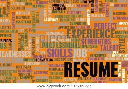 Job Lebenslauf eines gut geschriebenen CV-Konzepts