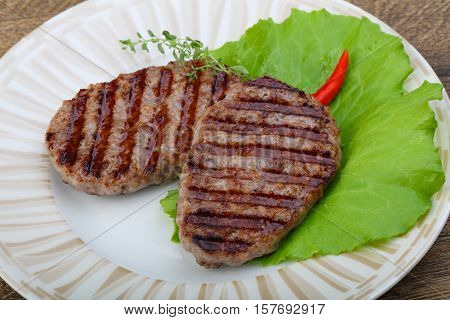 Grilled Burget Cutlet