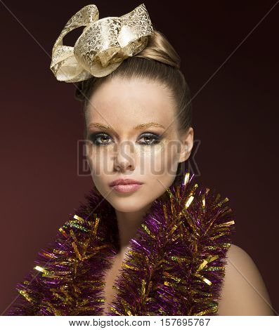 Girl With Creative Shiny Accessories