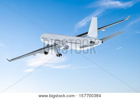 airplane aircraft transport aeroplane transportation travel traveler flight fly air plane trip jet business heaven airport concept - stock image