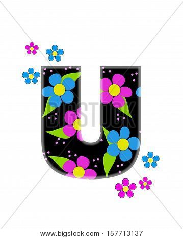 Alphabet Flower Topia U