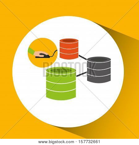 programer software data base design vector illustration eps 10