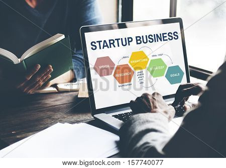 Startup Business Strategy Reserch Concept
