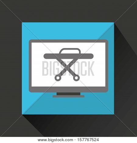 online medical health stretcher design vector illustration eps 10