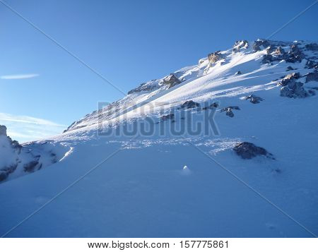 Climbing The Watzmann Mountain In Early Morning
