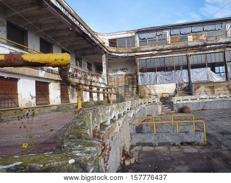 Ruin Of A Former Famous Barandov Terasy In Prague