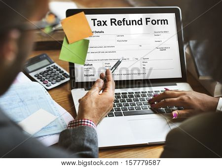 Tax Refund Form Concept