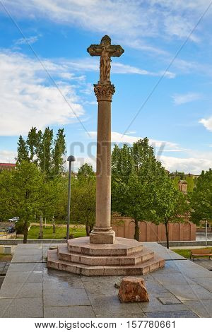 Ajusticiados cross in Salamanca at Anibal door of Spain