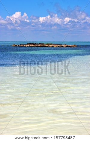 Coastline And Rock  The  Blue Lagoon Relax  Isla Contoy  Mexico