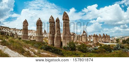 love valley Goreme Cappadocia Turkey in summertime
